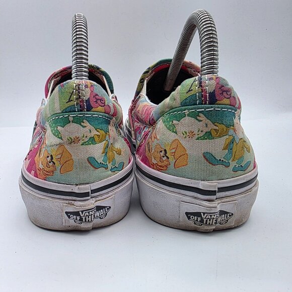 Vans x Disney Alice in Wonderland Womens Size 8.5 Slip On Shoes Cute Casual - Picture 5 of 13
